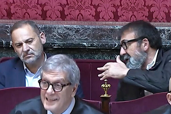 Ábalos y koldo durante el juicio en el Tribunal Supremo.
