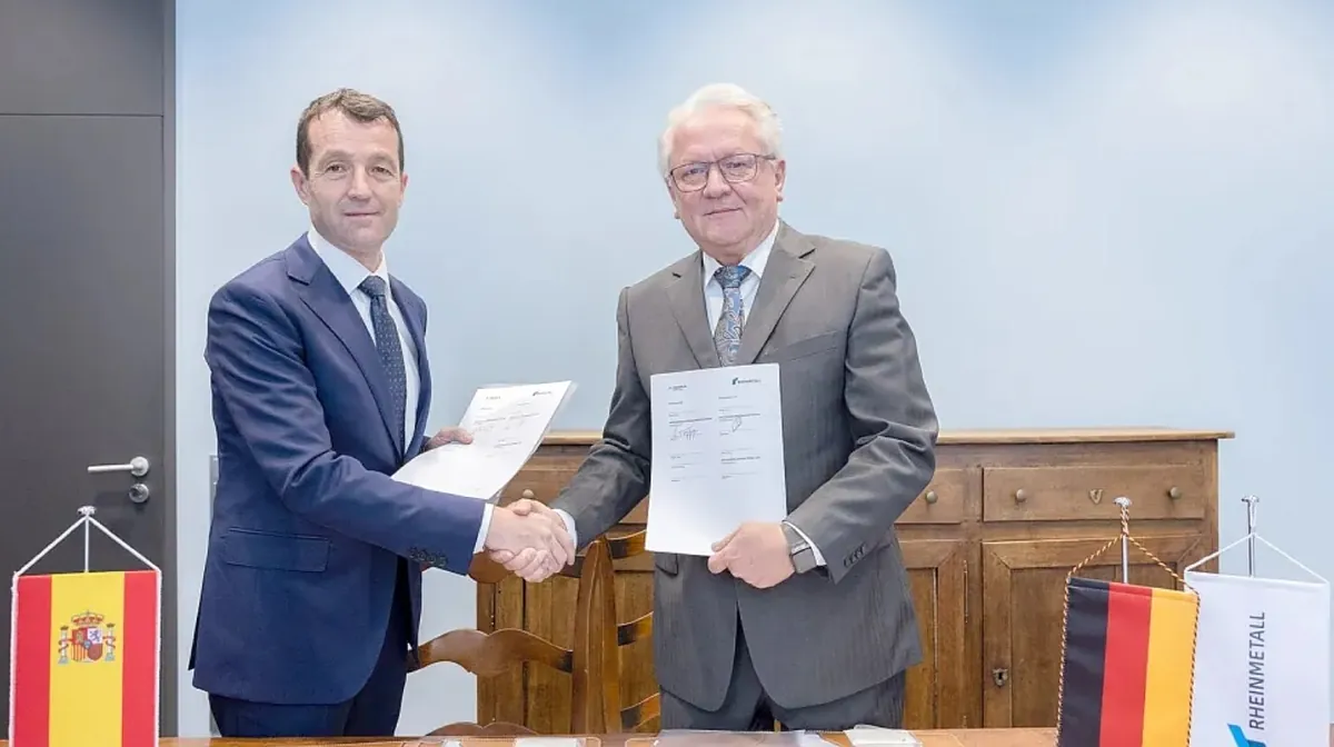 Indra firma una alianza con el gigante alemán Rheinmetall para fabricar vehículos militares con la vista en la artillería y la modernización del Leopard