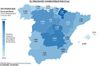 La gasolina sube un 7% y el di�sel se dispara un 12,5% en una semana por la guerra en Oriente Pr�ximo