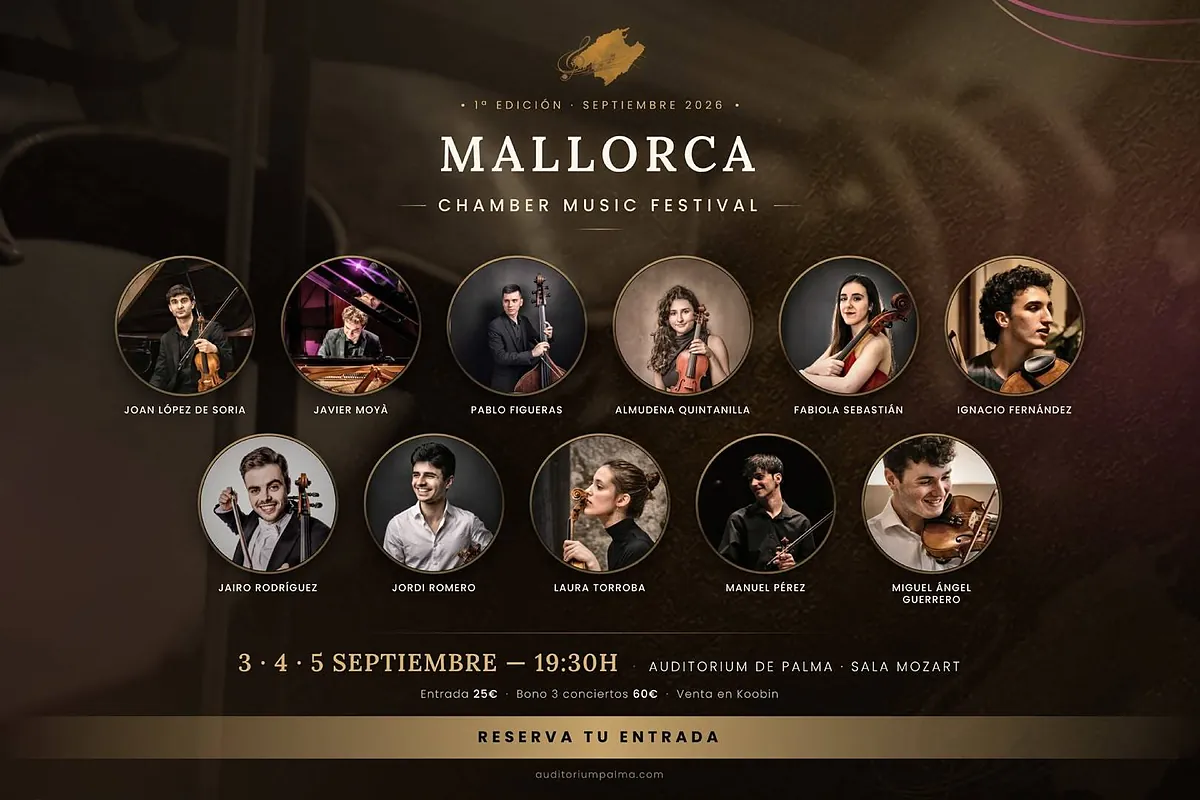 El Mallorca Chamber Music Festival lleva tres conciertos de música de cámara a la Sala Mozart del Auditorium de Palma