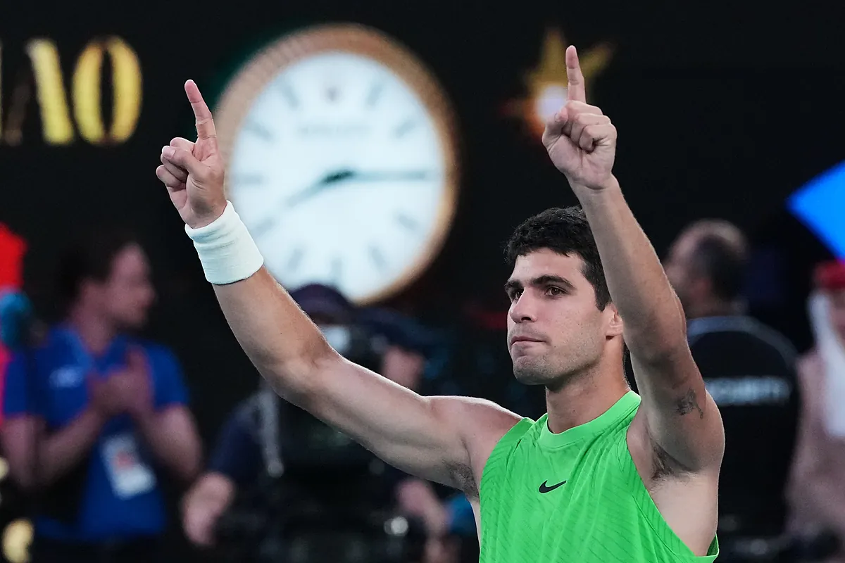 Alcaraz, ante Djokovic, a por el único récord que le obsesiona:  Firmo ser campeón en Australia y no volver a ganar este año 