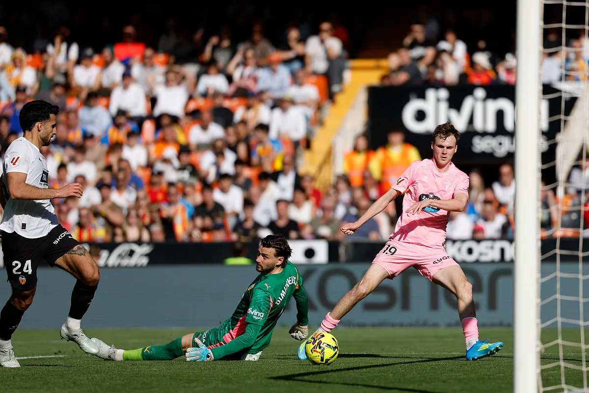 El Celta frena en seco las aspiraciones del Valencia y el Getafe se mete en la pelea europea