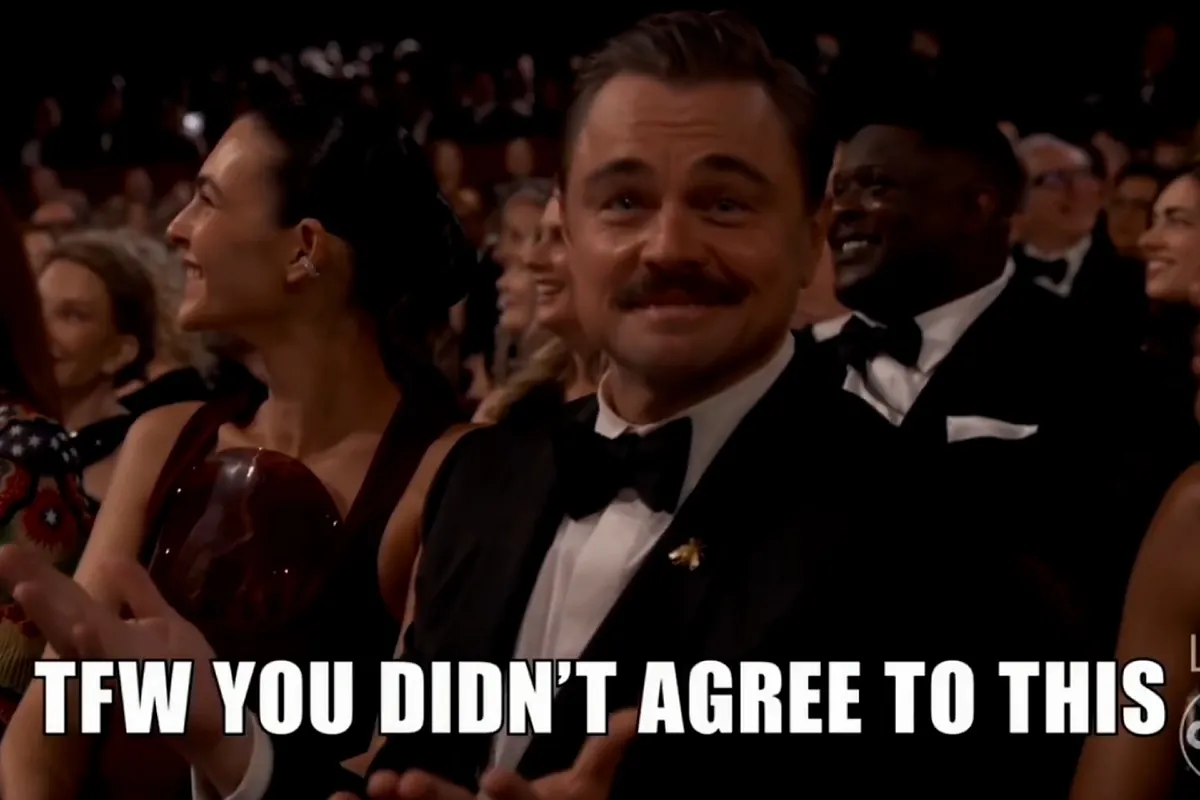 El nuevo meme de Leonardo Dicaprio fabricado en directo en la gala de los Oscar 2026