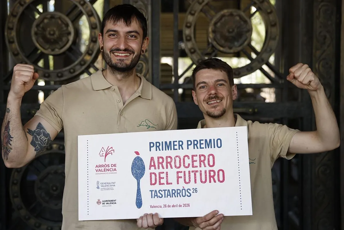 Dos jóvenes chefs de un comedor de Madrid ganan el título "Arrocero del Futuro" con guiños extremeños