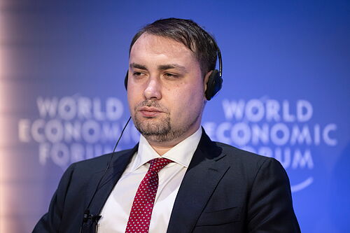 Bud�nov expresa en Davos optimismo sobre las negociaciones de paz en Ucrania