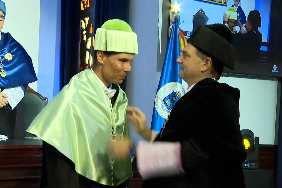 Universidad Politécnica de Madrid otorga a Rafa Nadal el reconocimiento 'doctor honoris causa'