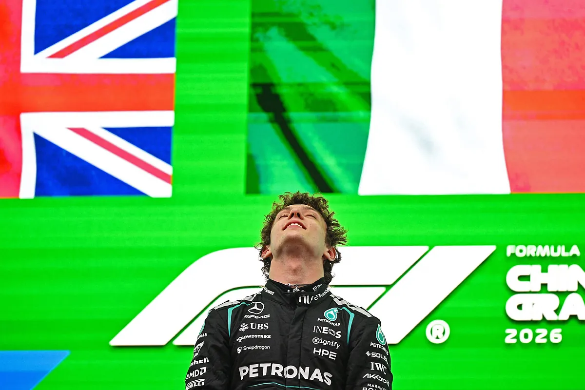 Las lágrimas del ganador Antonelli