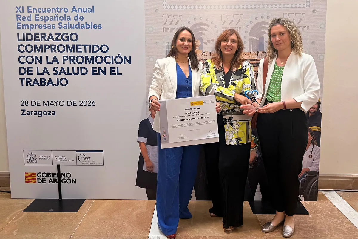 La Agencia Tributaria de Madrid recibe un premio por su compromiso con la protección de la salud de su personal