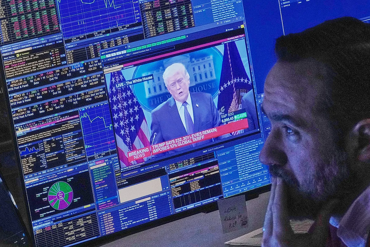 Nervios en los mercados ante el revés arancelario a EEUU: Wall Street se ahoga en la incertidumbre comercial