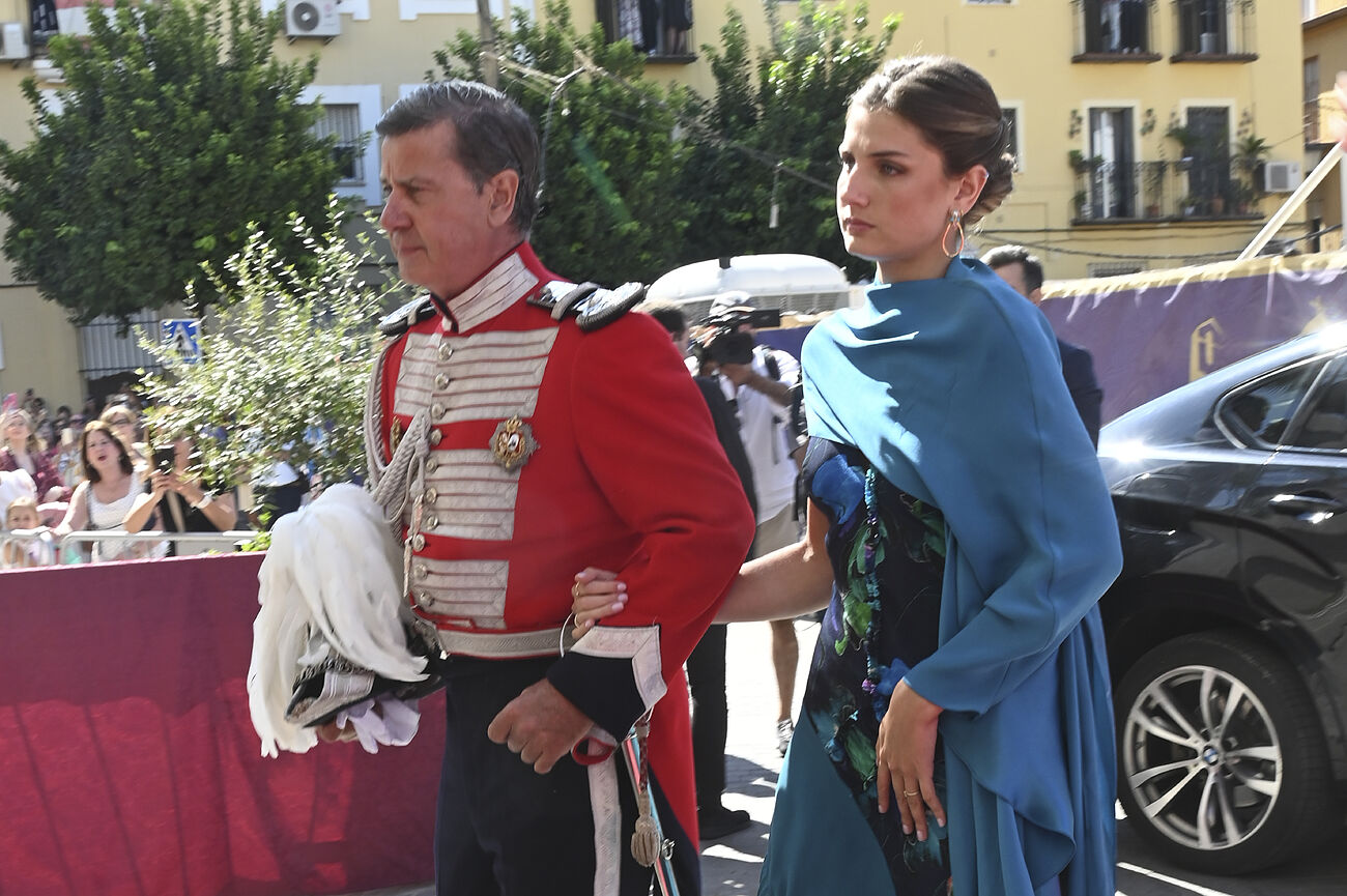 Cayetano Mart�nez de Irujo y su hija Amina