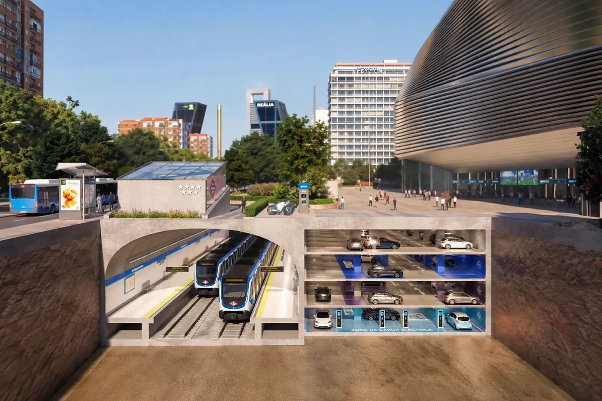 El plan para resetear el parking del Bernabéu: convertirlo en un gran 'hub' de movilidad con 400 plazas para residentes... ya en el próximo mandato