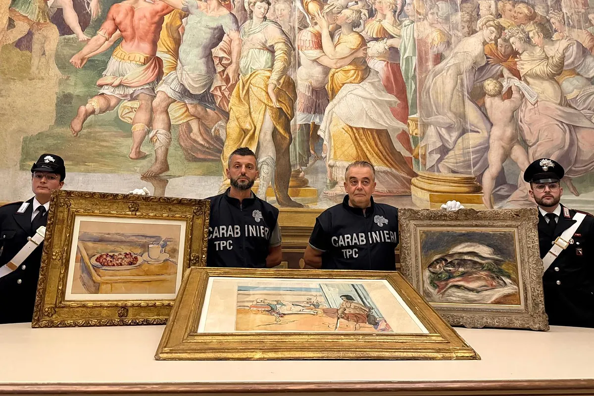Italia recupera tres obras de Renoir, Cézanne y Matisse robadas de un museo