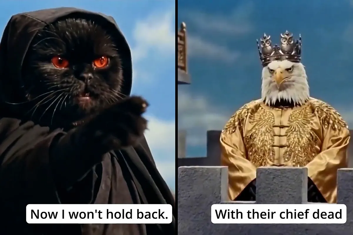 China anima la guerra de EEUU contra Irán con una fábula de un águila blanca contra un gato persa