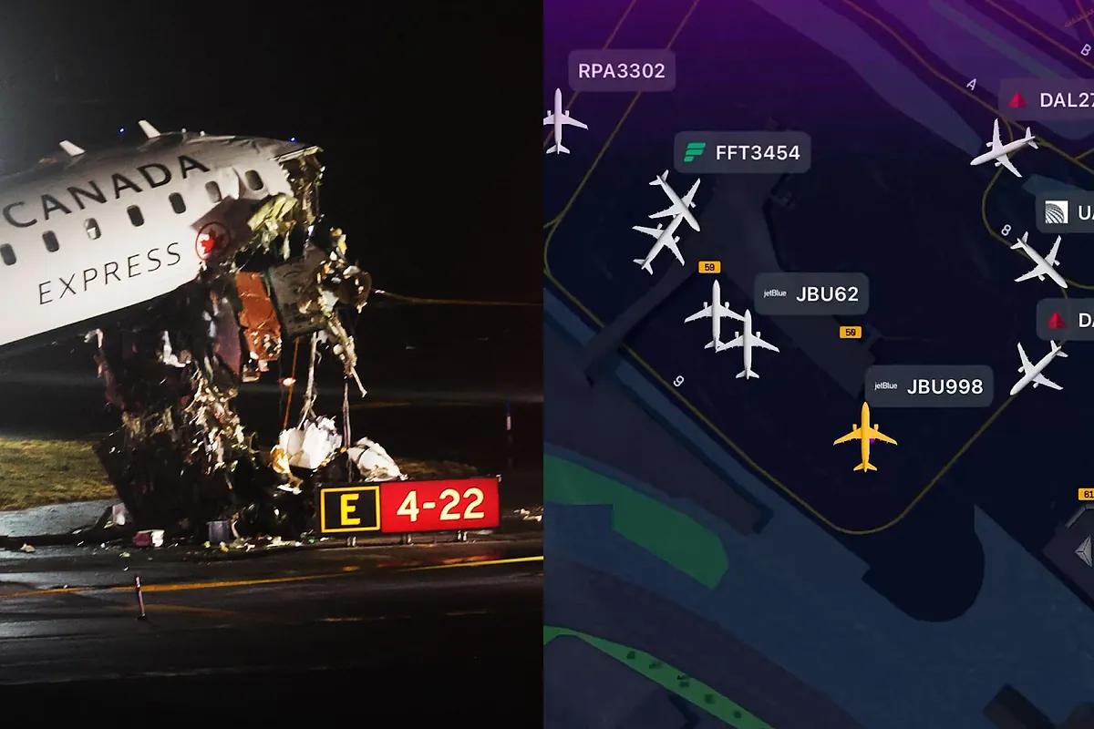 El audio de los controladores aéreos del accidente de un avión de Air Canada: "Camión 1, ¡para!"