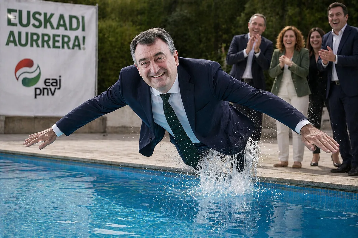El agua en la piscina de Aitor Esteban