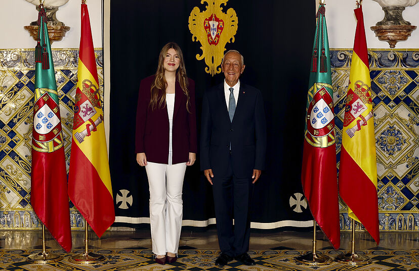 La infanta Sofía mantiene en Lisboa su primer encuentro oficial con el  presidente de Portugal | Casa Real