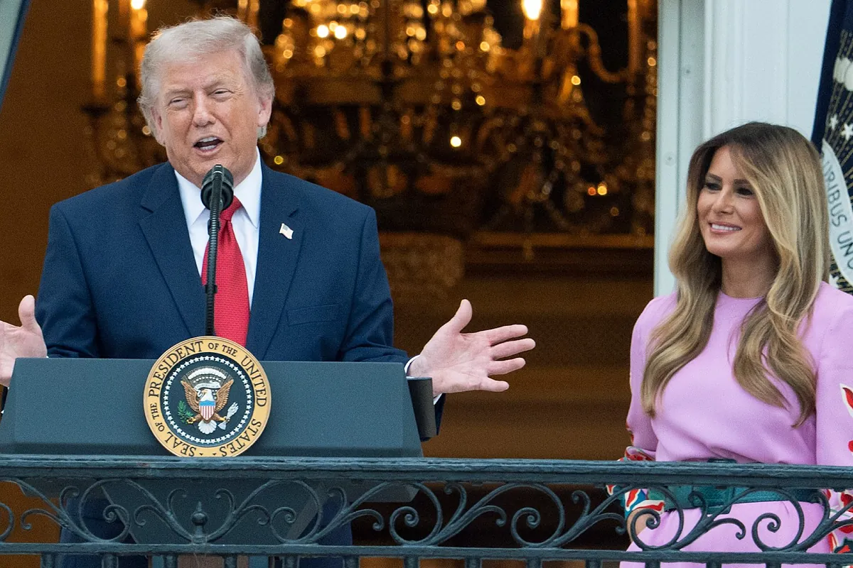 Trump, en referencia a Melania en un acto público: "Solo hay sitio para una estrella en la familia"