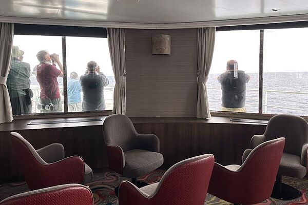 Pasajeros del crucero MV Hondius tras detectarse el brote de hantavirus.