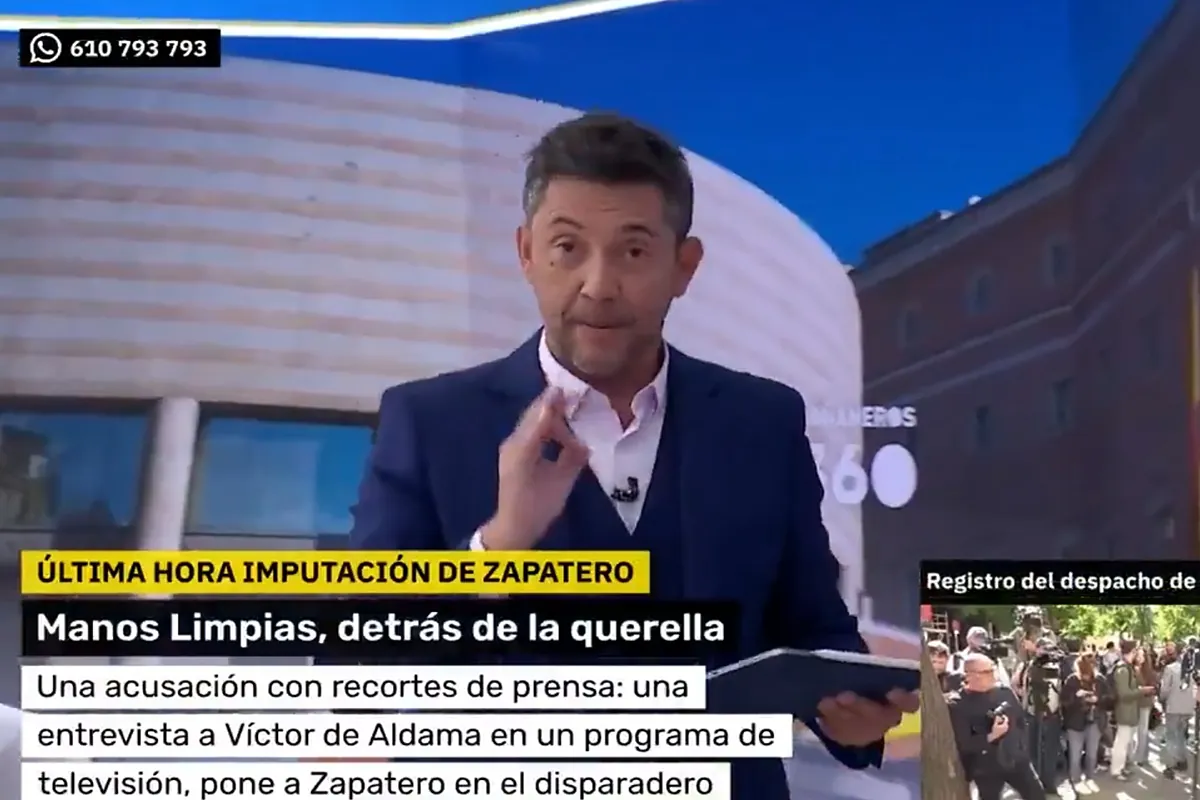 Debate televisivo sobre la investigación relacionada con Zapatero