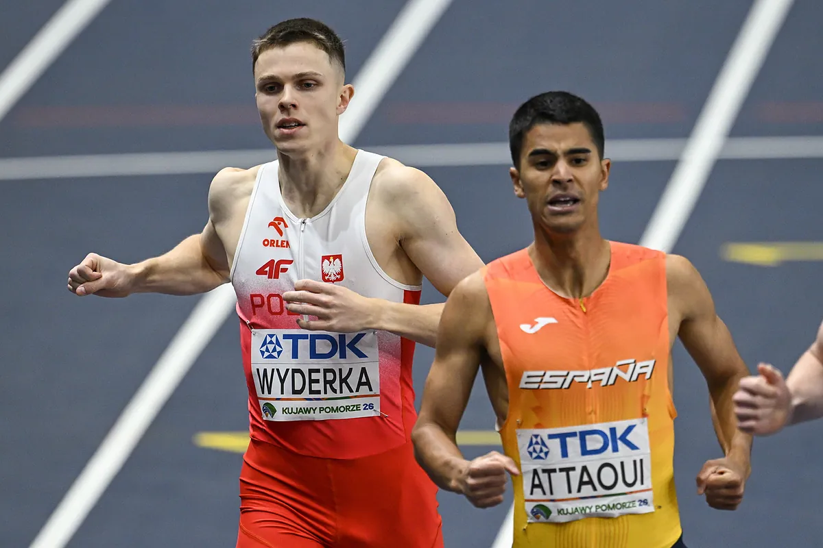 Moha Attaoui se cuelga el bronce en el 800, la cuarta medalla de España en el mundial indoor
