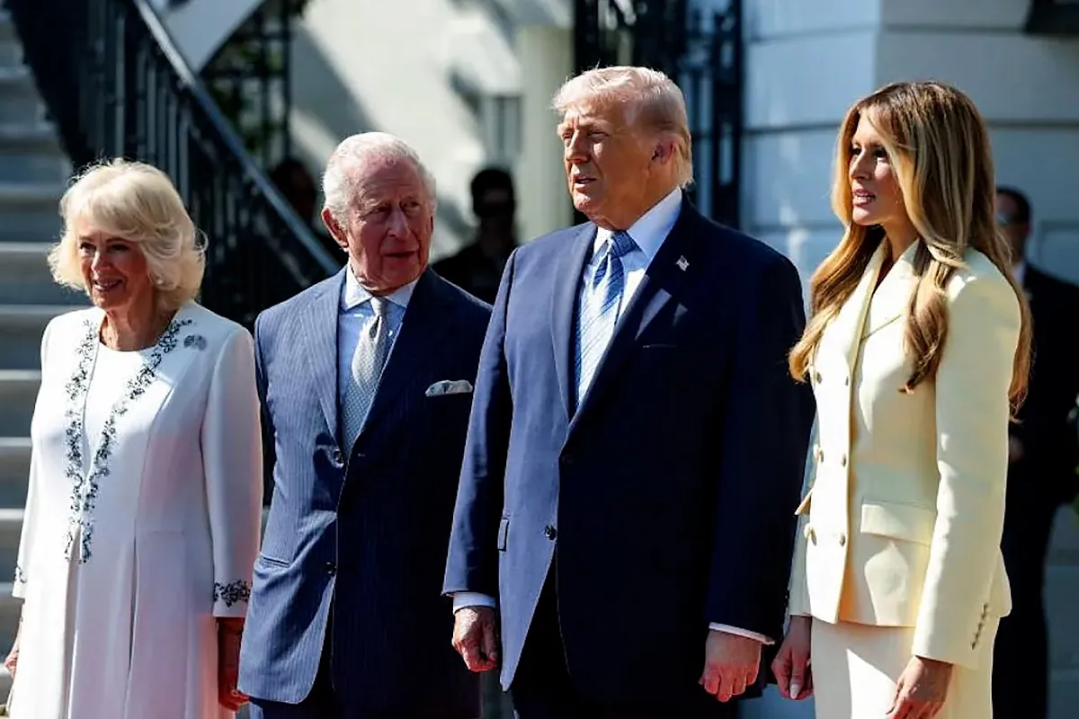Donald Trump y Melania reciben al rey Carlos III y a Camila en su visita histórica a EEUU