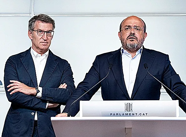 Feijóo asume la reelección de Alejandro Fernández al frente del PP catalán tras las andaluzas: "Será de nuevo presidente, no hay duda. Tras el choque, hay sintonía"