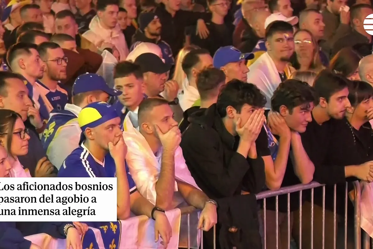 Locura en Bosnia tras el penalti fallado por Italia que les mete en el Mundial