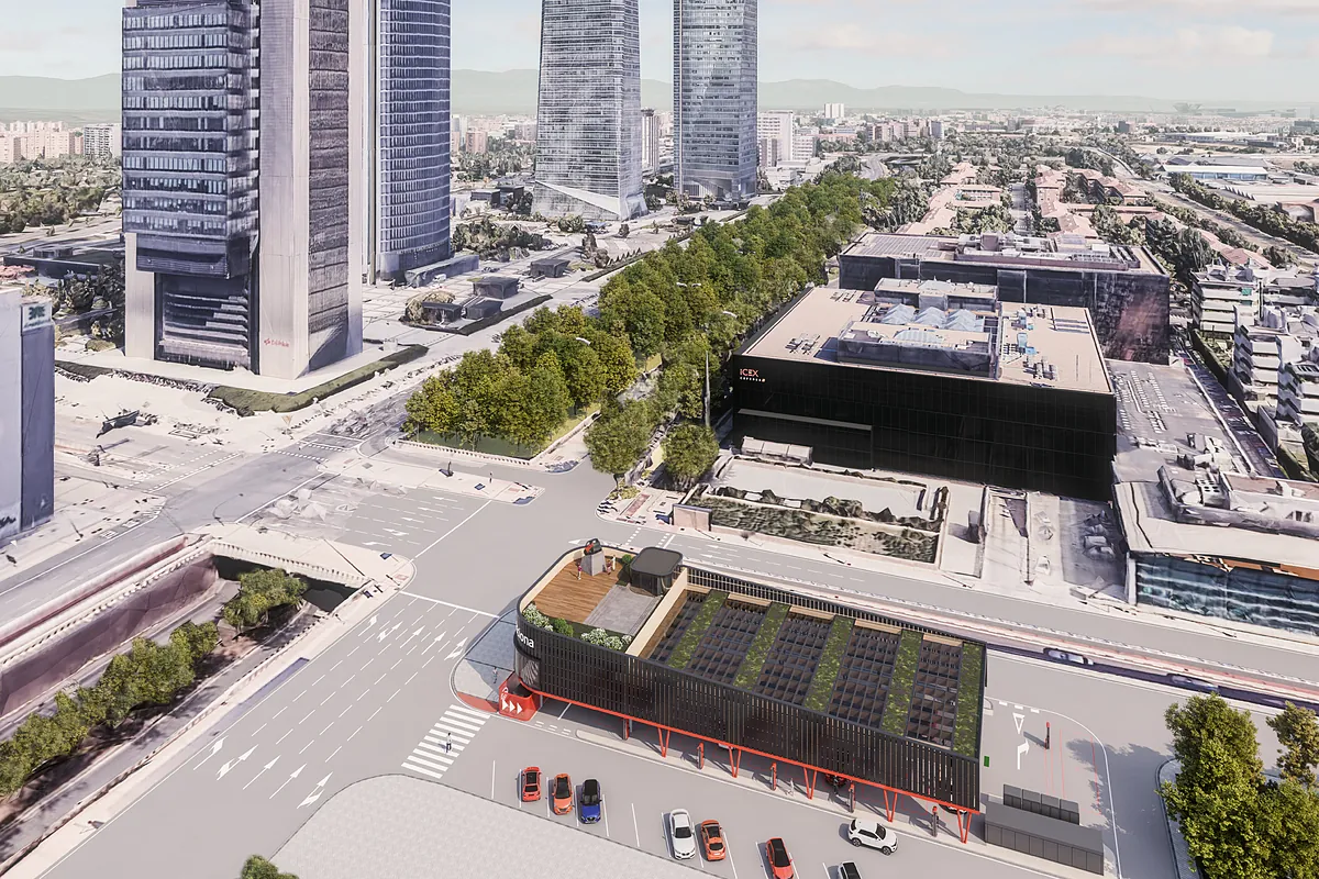 Luz verde a la mayor electrolinera de uso público dentro de la M-30: 19 puntos de carga ultrarrápida en el Paseo de la Castellana