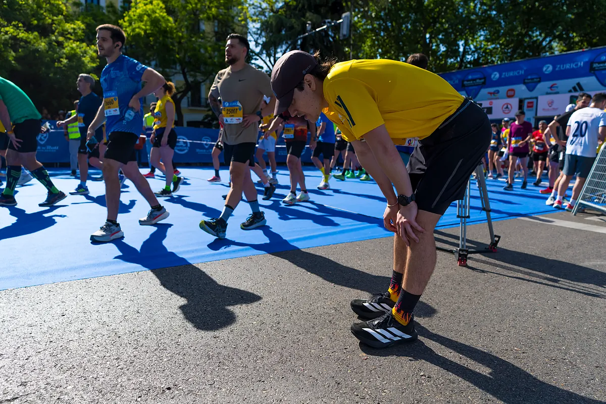 Un maratón al límite por altas temperaturas: "No he parado de echarme agua encima toda la carrera"