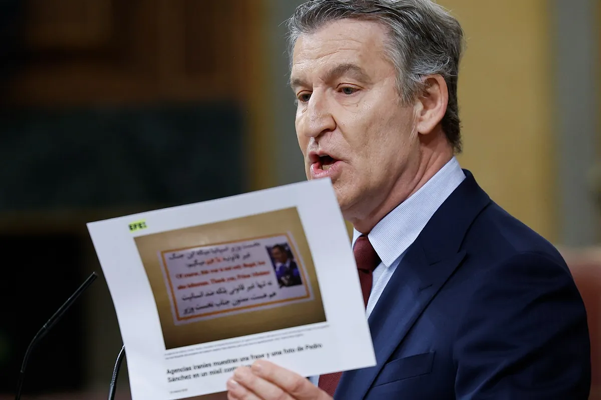 Feijóo le recuerda a Sánchez que su cara está en los misiles de Irán: "No es usted un dictador, ¿o sí?"