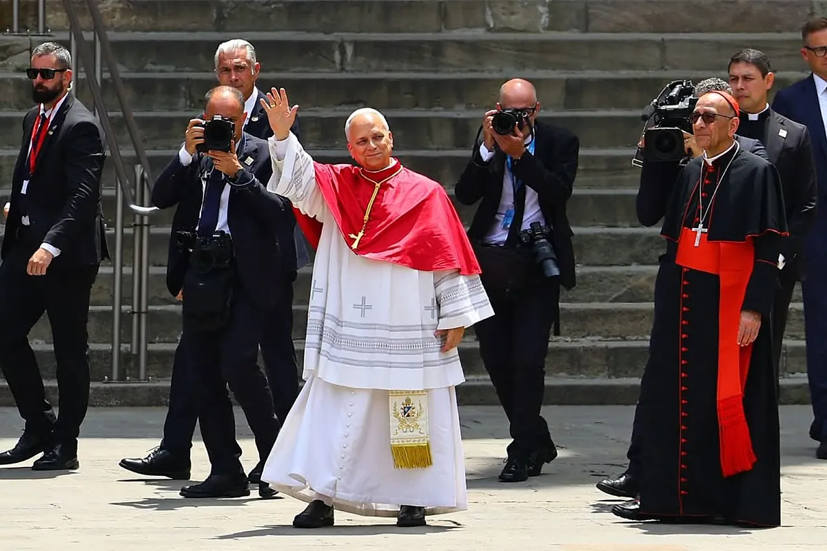 El Papa León XIV en catalán desde la Catedral de Barcelona: "Catalanes, tenéis vocación y responsabilidad de convertiros en constructores de unidad"