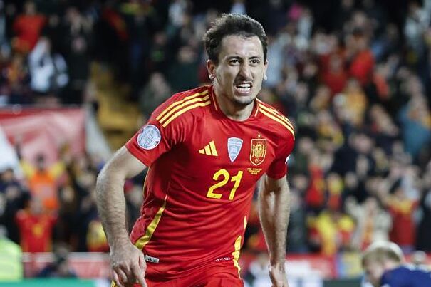 Oyarzabal, con la selección.