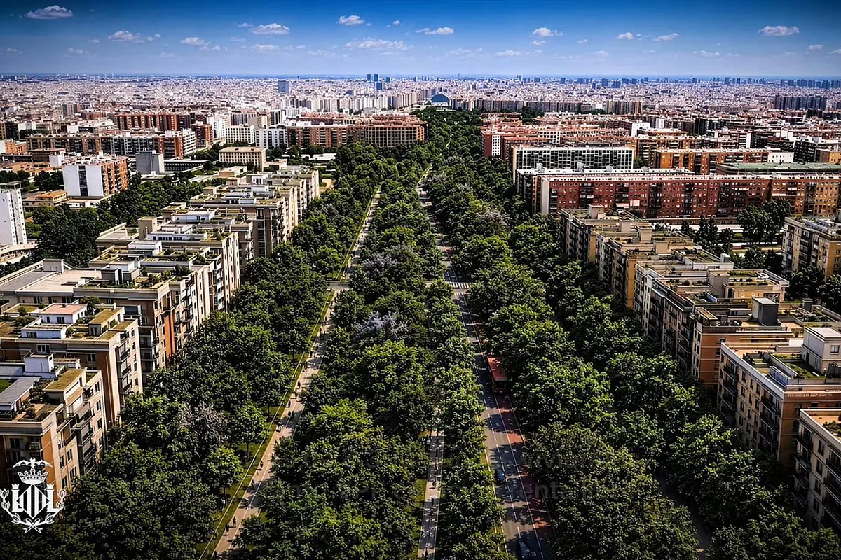 El futuro paseo García Lorca de Valencia destinará el 88% a zonas verdes y peatonales y tendrá dos carriles para el vehículo privado