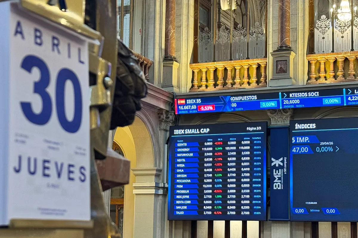 Un fallo técnico en la bolsa española arrojaba pérdidas superiores al 5% para el Ibex durante poco más de una hora