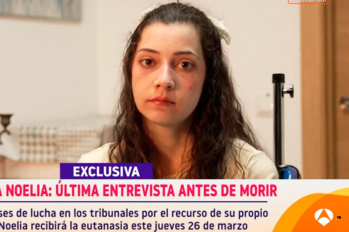 Noelia, en la víspera de recibir la eutanasia: "Mi padre no ha respetado mi decisión y nunca lo hará"