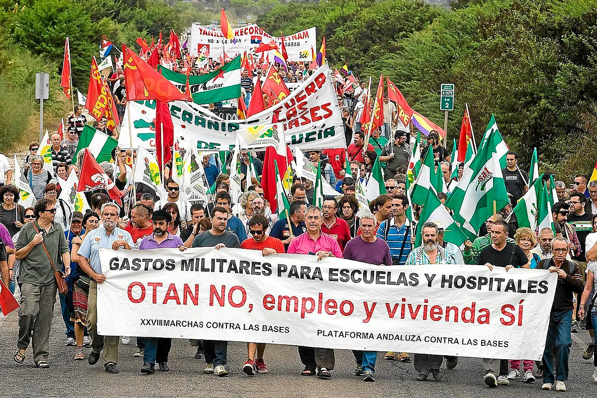 Diego Cañamero, histórico activista contra las bases de Morón y Rota: "Los puestos de trabajo no pueden ser la coartada para que siga habiendo militares de EEUU en suelo español"