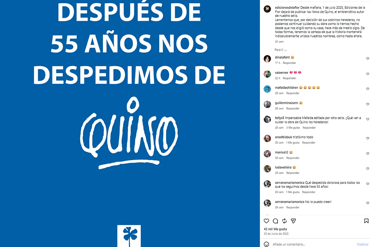 Cierra Ediciones de la Flor, el sello que durante 55 años publicó las tiras de Mafalda en Argentina