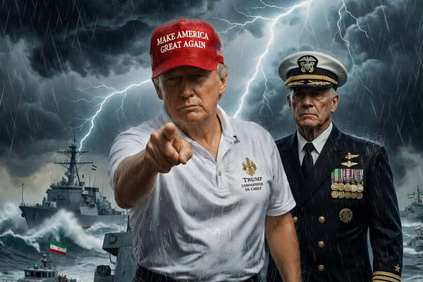 La imagen de Donald Trump generada con IA.
