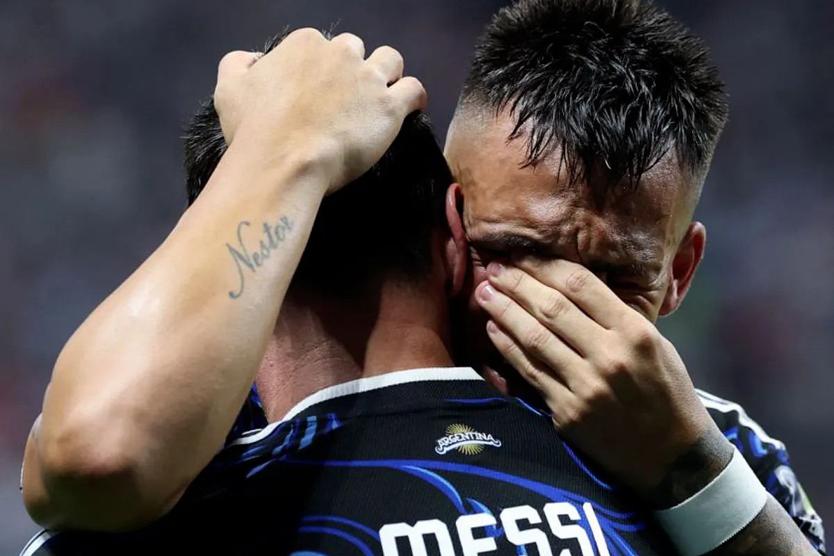 Lautaro emocionado al acordarse de su familia tras meter en la final a Argentina