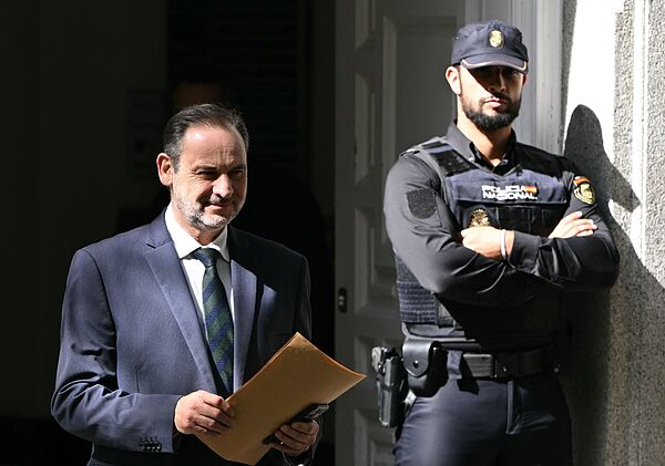 José Luis Ábalos, en una imagen de 2025 en el Supremo.