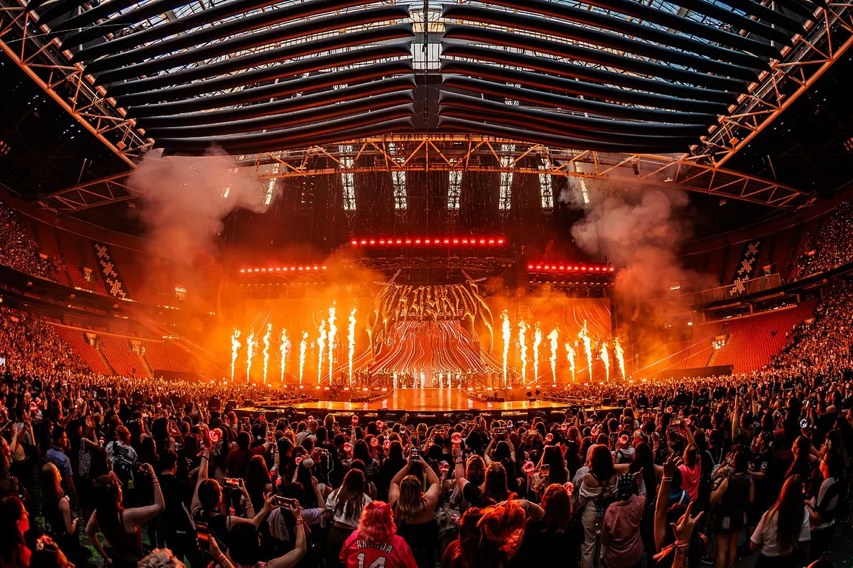 Imagen concierto del dominATE Tour de Stray Kids a su paso por Madrid. Imagen obtenida a traves de elmundo.es