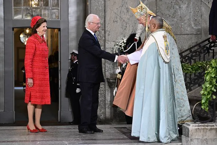 Los reyes Carlos Gustavo y Silvia de Suecia en los actos por sus bodas de oro