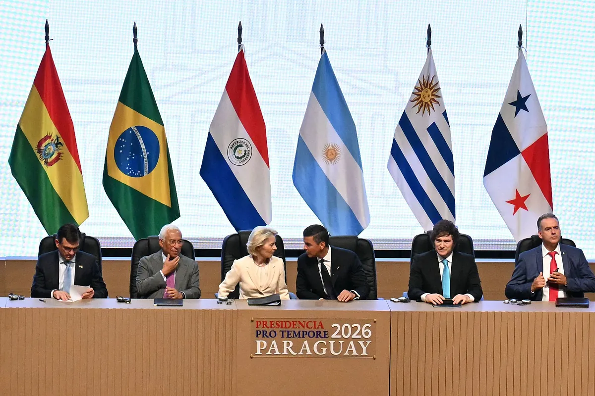 La UE y Mercosur firman por fin su acuerdo comercial tras 26 años: "Estamos creando un mercado de 700 millones de personas y el 20% del PIB mundial"