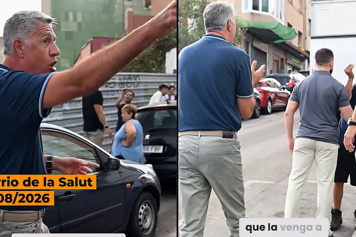 Albiol se encara a un grupo de okupas en La Salut Aquí se viene a trabajar