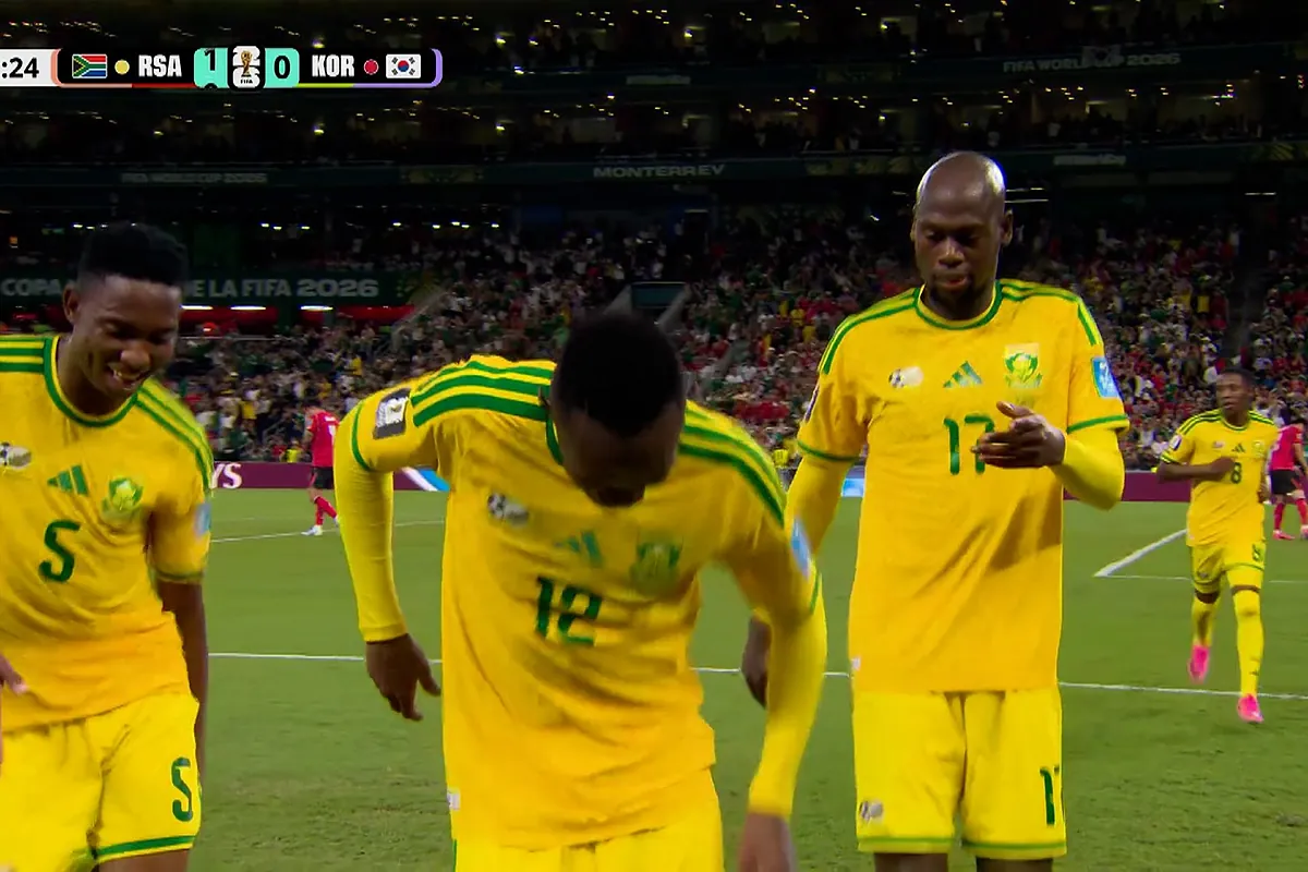 Gol y bailecito de Sudáfrica al imponerse a Corea del Sur del Mundial 2026