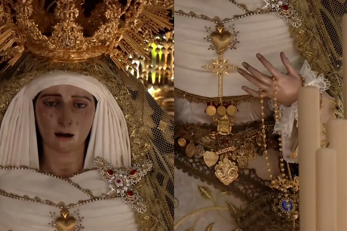 El homenaje de la Virgen de los Dolores a Sandra Peña, la joven que se suicidó tras denunciar acoso