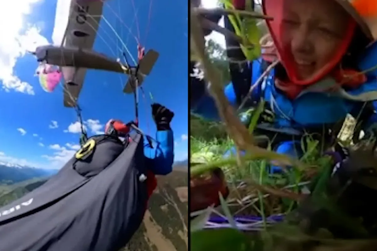 Una avioneta colisiona contra un parapente en pleno vuelo