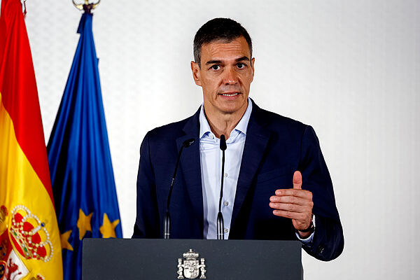 El presidente del Gobierno, Pedro Sánchez, en un encuentro sobre políticas de apoyo a la discapacidad y la dependencia.