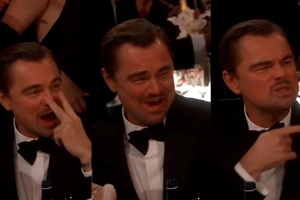 Los extraños gestos de Leonardo DiCaprio durante los Globos de Oro que se han convertido en meme