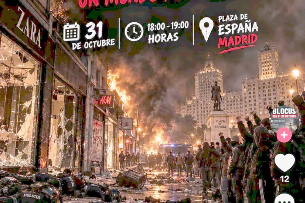 Blocus Madrid, el movimiento anónimo que se escuda en la educación para promover saqueos durante la noche de Halloween: "Solo quiero darle el palo a la Rolex"